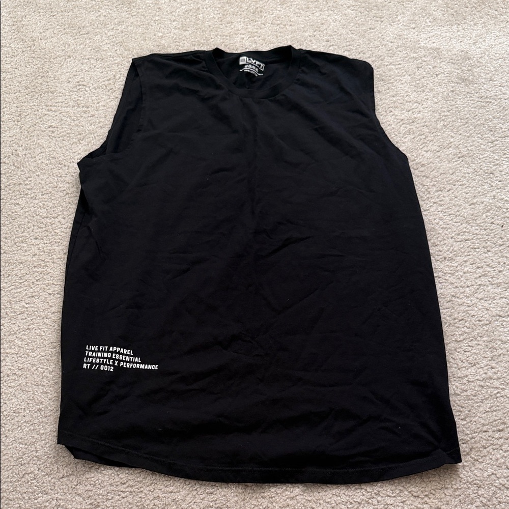 Live Fit Apparel Black Tank Top